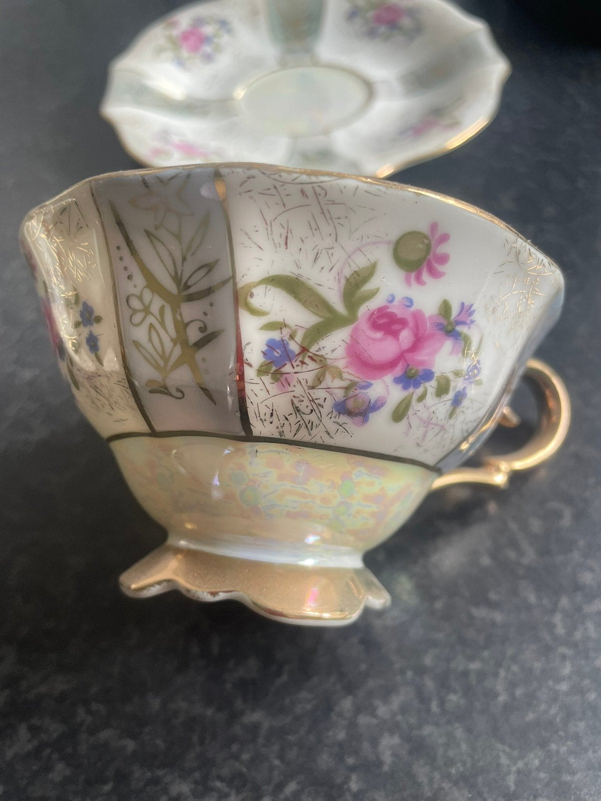 Vintage kop en schotel, Antiek en Kunst, Ophalen