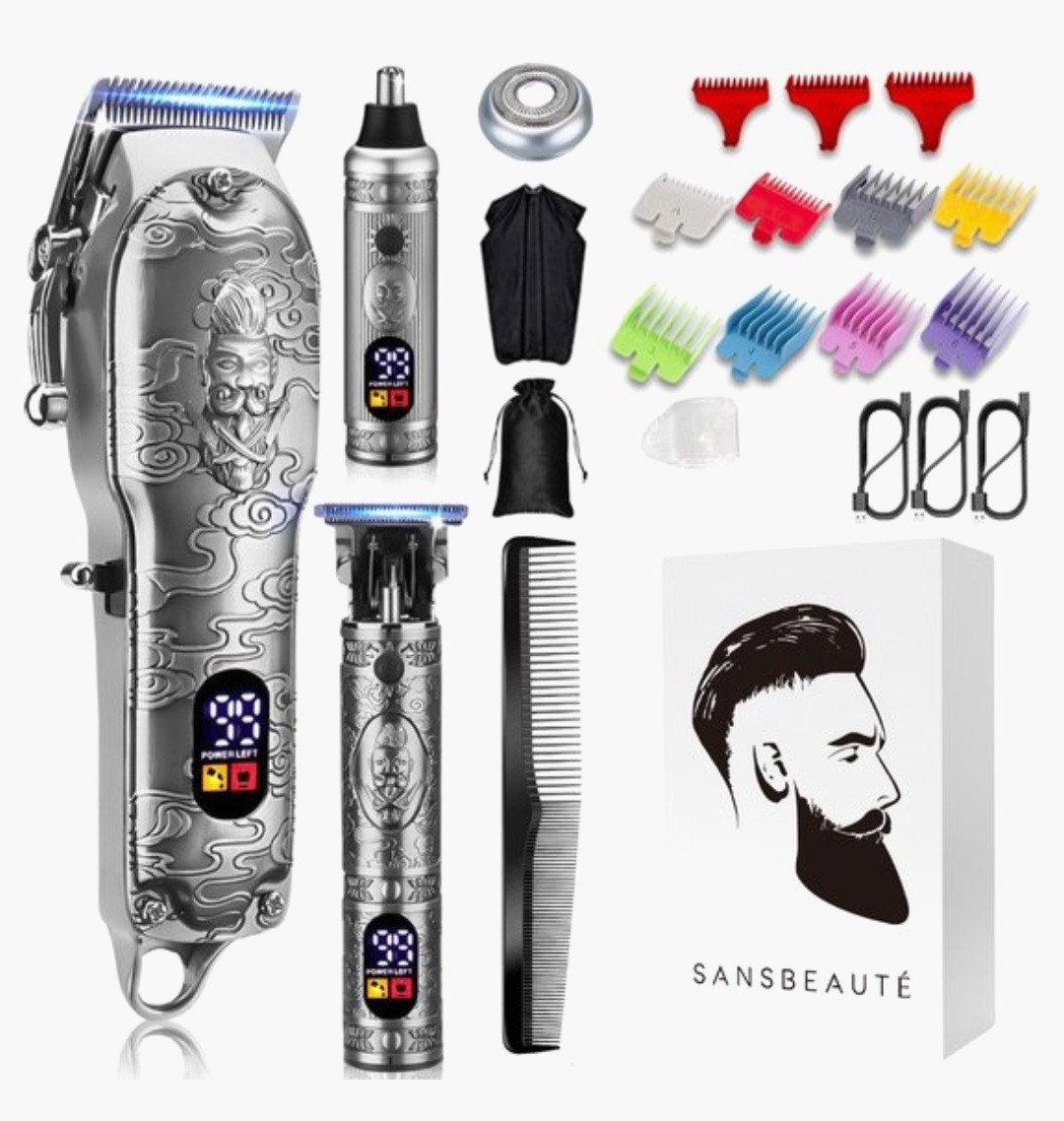 Sansbauté Tondeuse + Baardtrimmer + Neustrimmer + opzetstuk, Ophalen of Verzenden, Nieuw, Haarverzorging