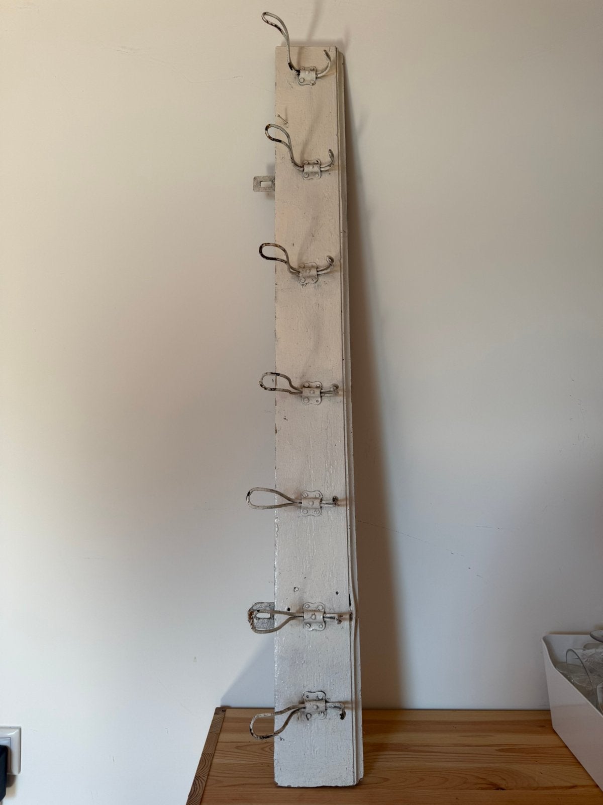 Oude lange kapstok, 100 tot 150 cm, Zo goed als nieuw, Hout, Ophalen
