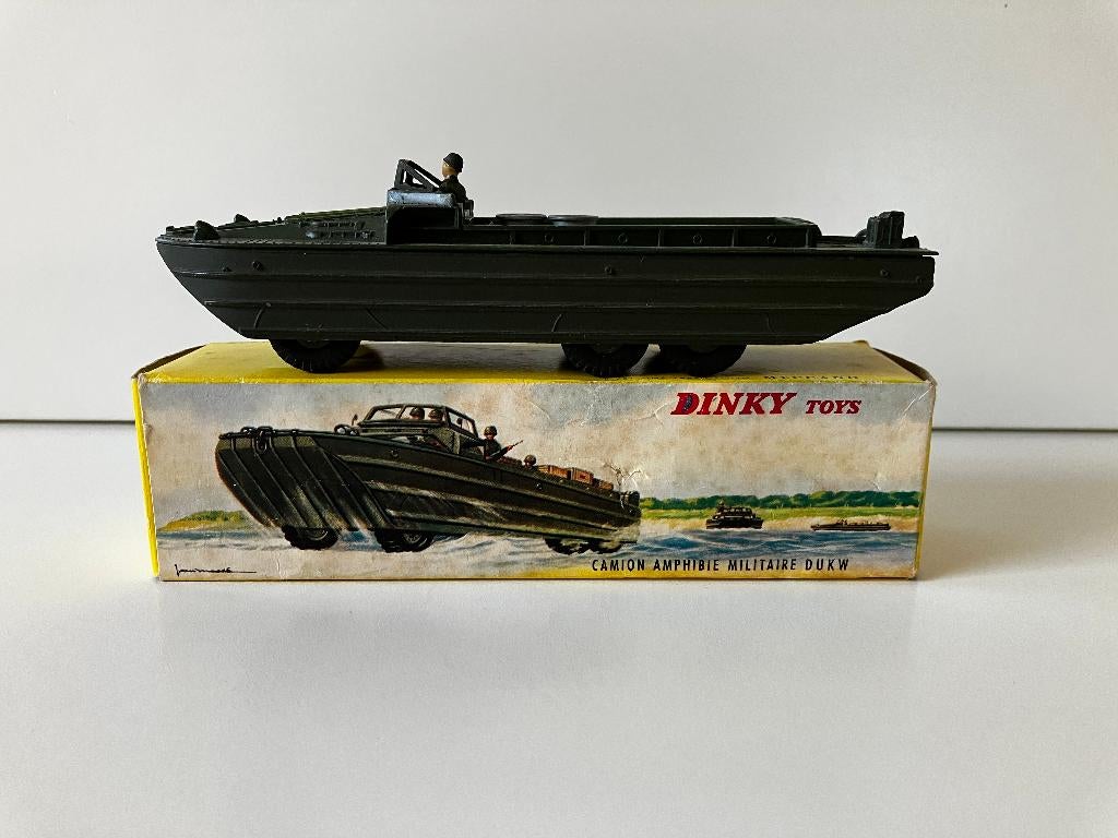 DINKY TOYS GMC DUKW 6x6 (825), Hobby en Vrije tijd, Modelauto's | 1:43, Zo goed als nieuw, Bus of Vrachtwagen, Dinky Toys, Ophalen of Verzenden
