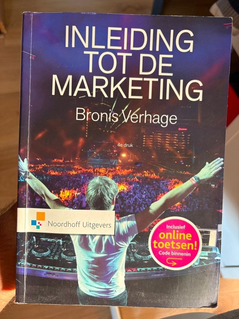 Inleiding tot de marketing, Ophalen of Verzenden, Zo goed als nieuw, Bronis Verhage, Economie en Marketing