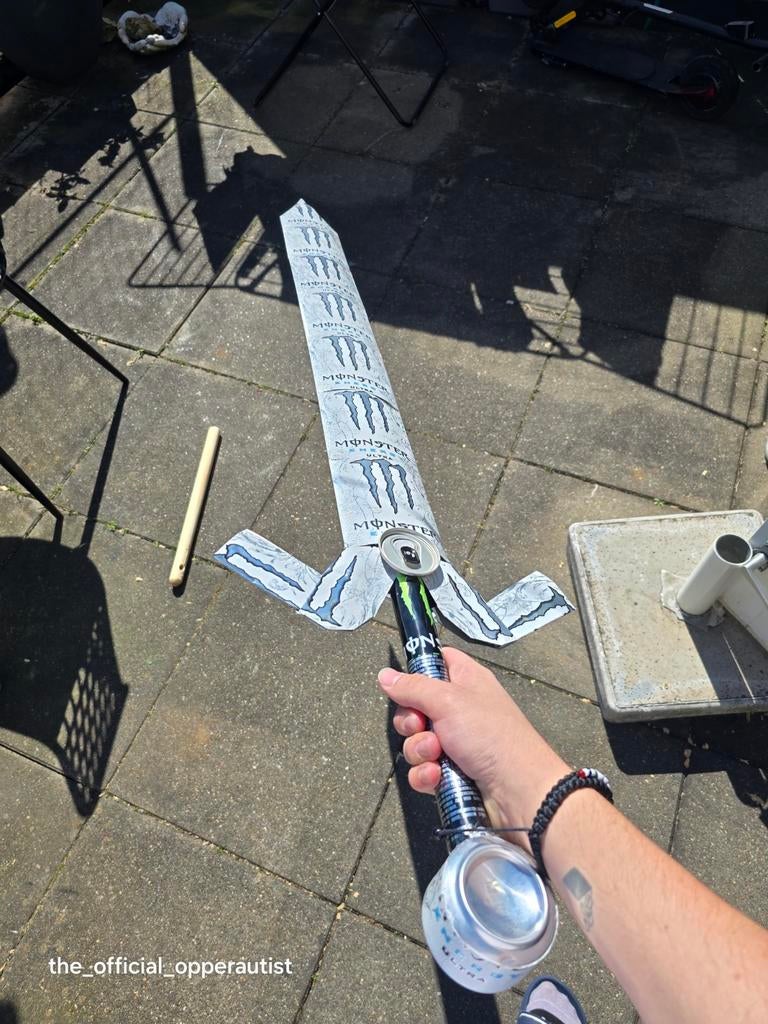 Legendarisch Monster Energy Zwaard, Fantasie, Gebruikt, Handgemaakt, Meerkleurig