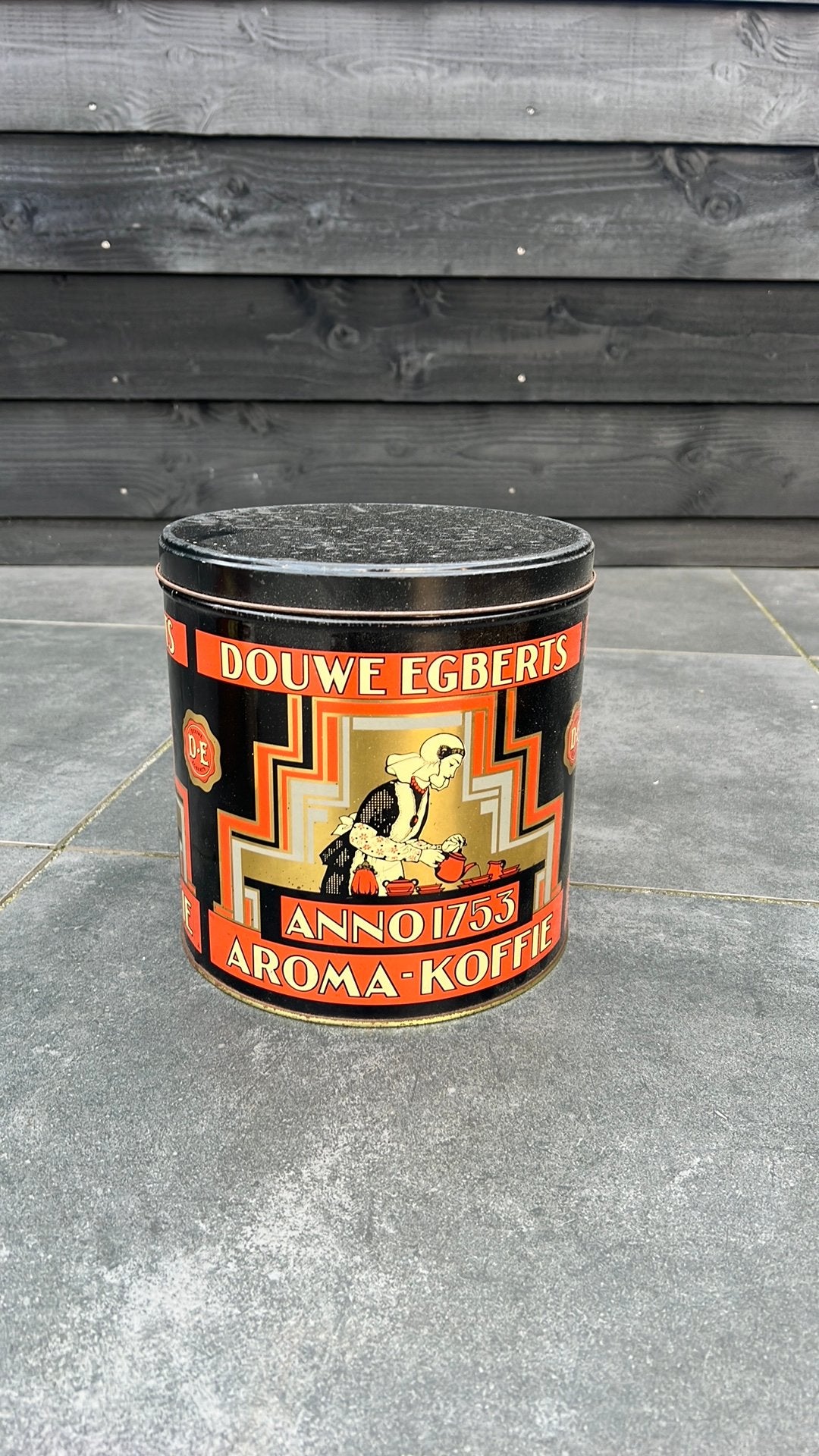 Douwe Egberst  blik, Ophalen of Verzenden, Gebruikt, Koffie, Douwe Egberts