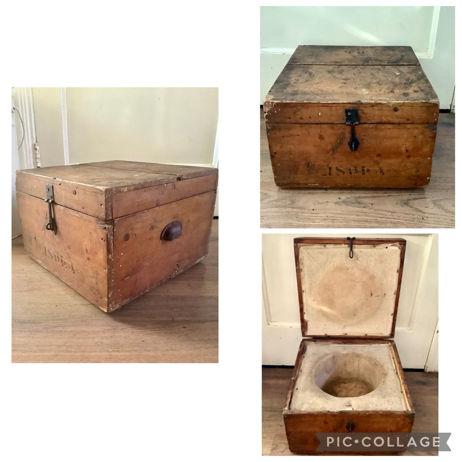 Antieke hooikist / isolatiekist, jaren 20 vorige eeuw., Ophalen