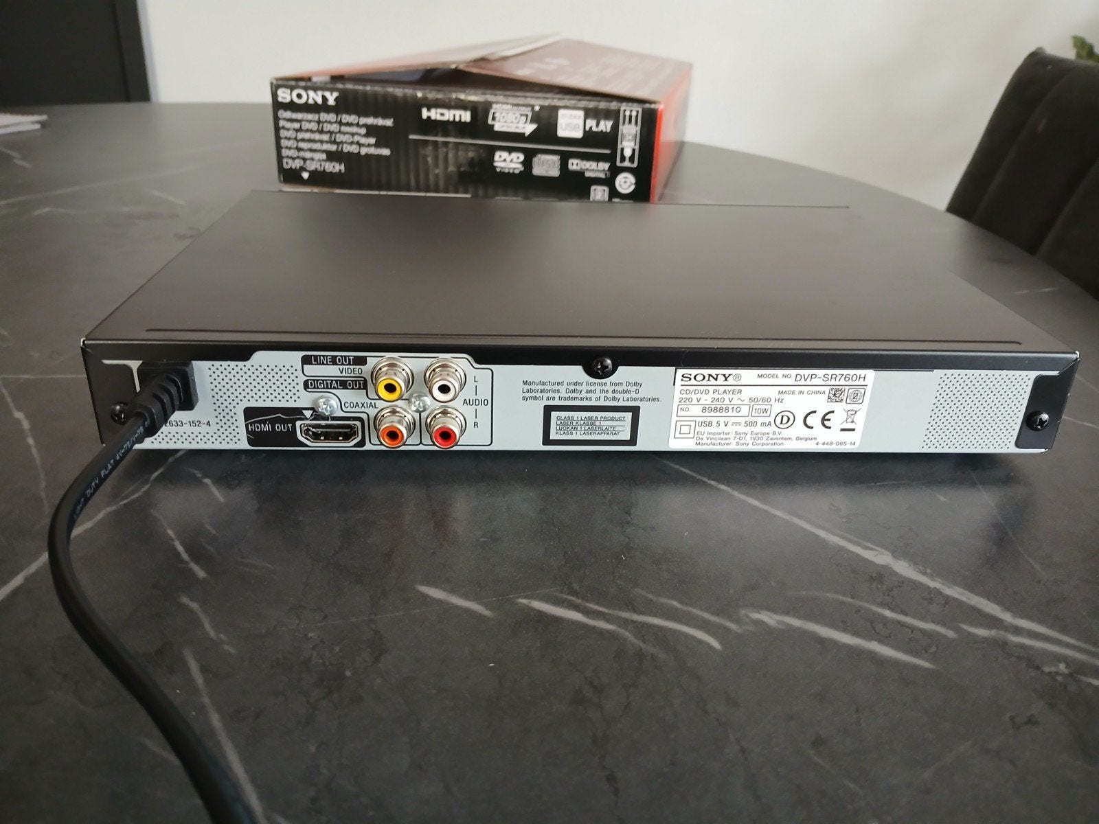 Zgan Sony dvp-sr760H dvd/cd speler + GARANTIE!, Audio, Tv en Foto, Dvd-speler, Ophalen of Verzenden, Zo goed als nieuw, Sony