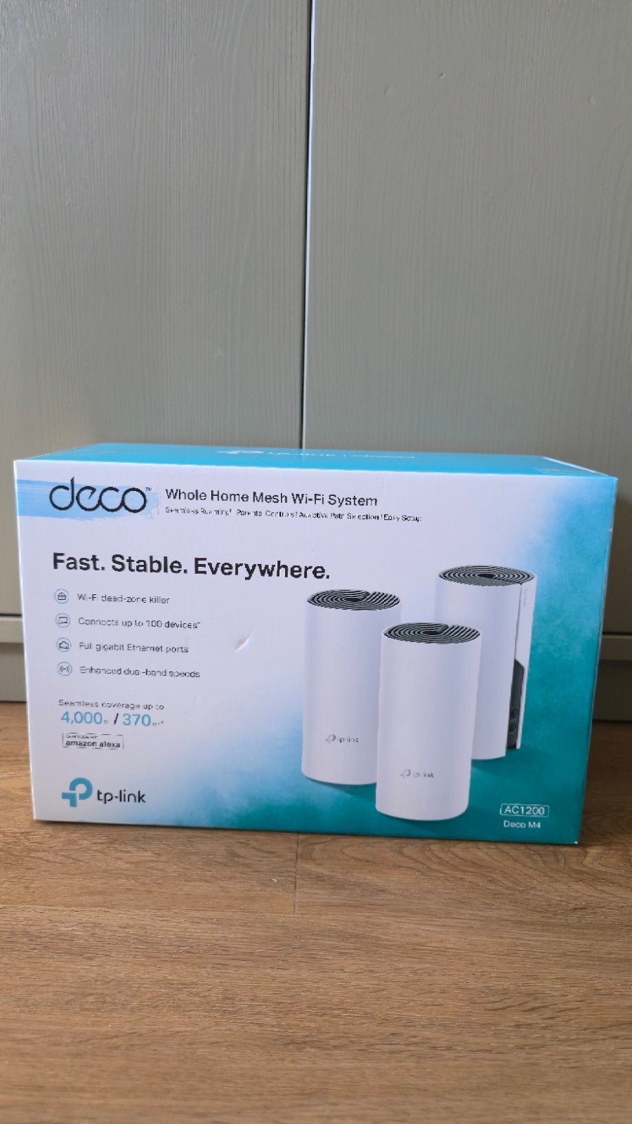 TP-Link Deco M4 AC1200 Whole Home Mesh Wi-Fi Systeem (3-pac, Ophalen of Verzenden, Nieuw, Router, TP-Link