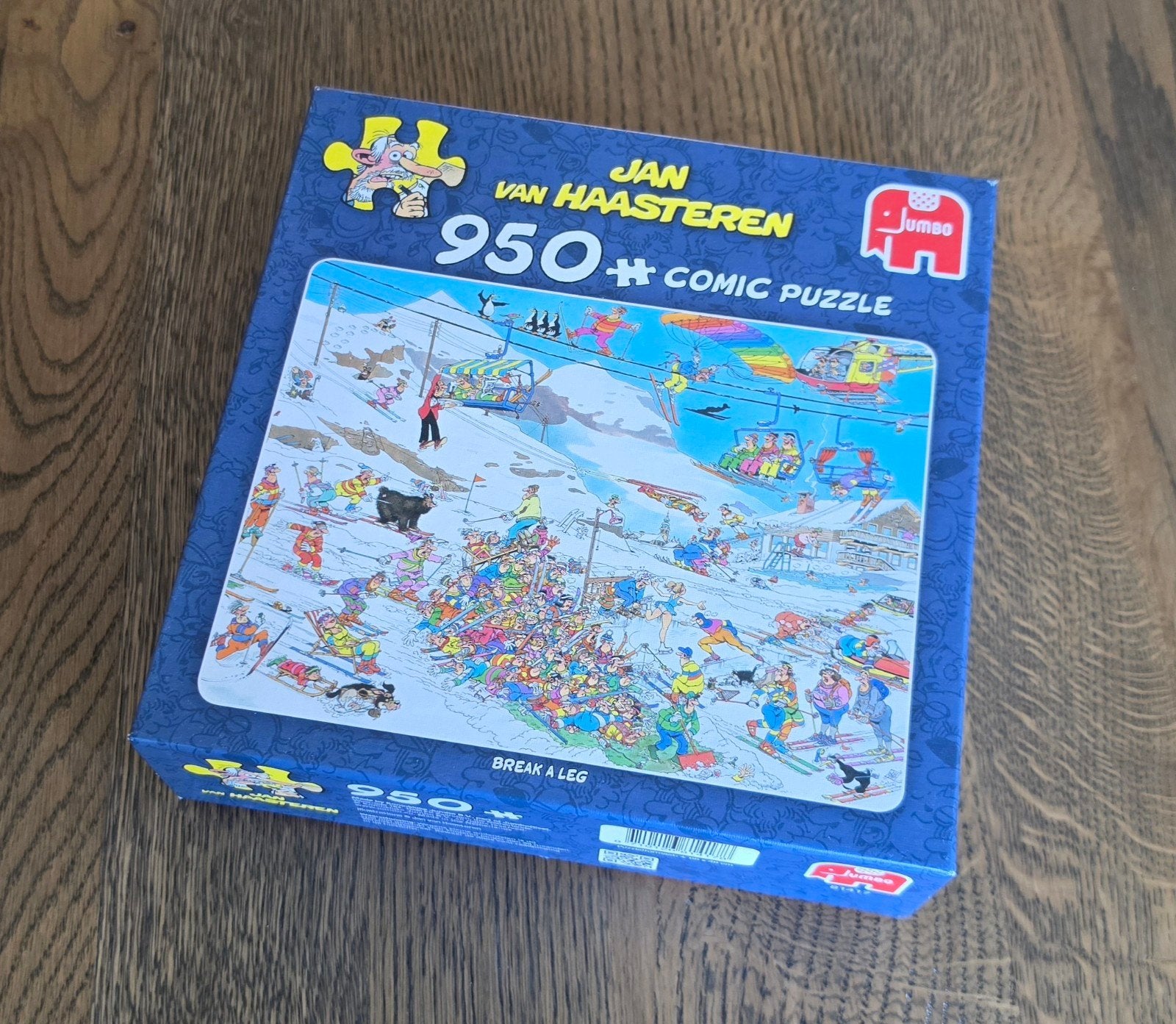 Jan van Haasteren 'Break a Leg' 950 stukjes, Ophalen of Verzenden, 500 t/m 1500 stukjes, Zo goed als nieuw, Legpuzzel