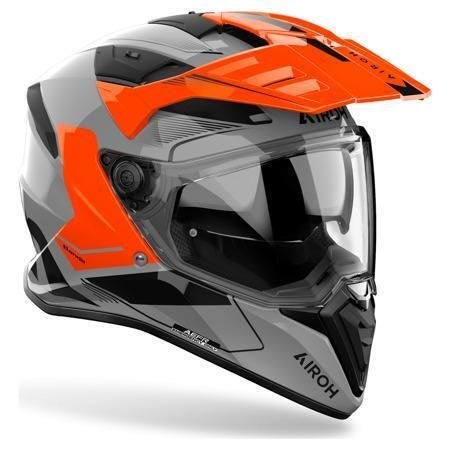 Airoh Bandit Tune Integraalhelm, Grijs-Oranje, Motoren, Ophalen of Verzenden, Nieuw met kaartje