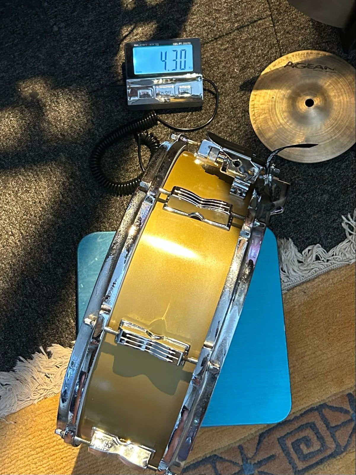 14”x5” Vintage Messing Snare Drum - Zware Kwaliteit, Gebruikt, 1722ea 231, DropShopDrums, Ophalen of Verzenden
