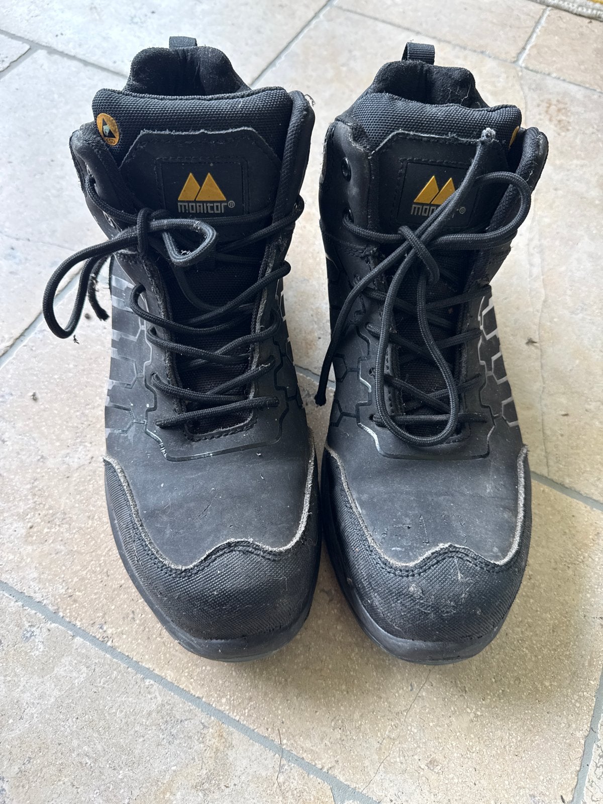 Monitor werkschoenen maat 44, Ophalen of Verzenden, Gedragen, Zwart, Werkschoenen