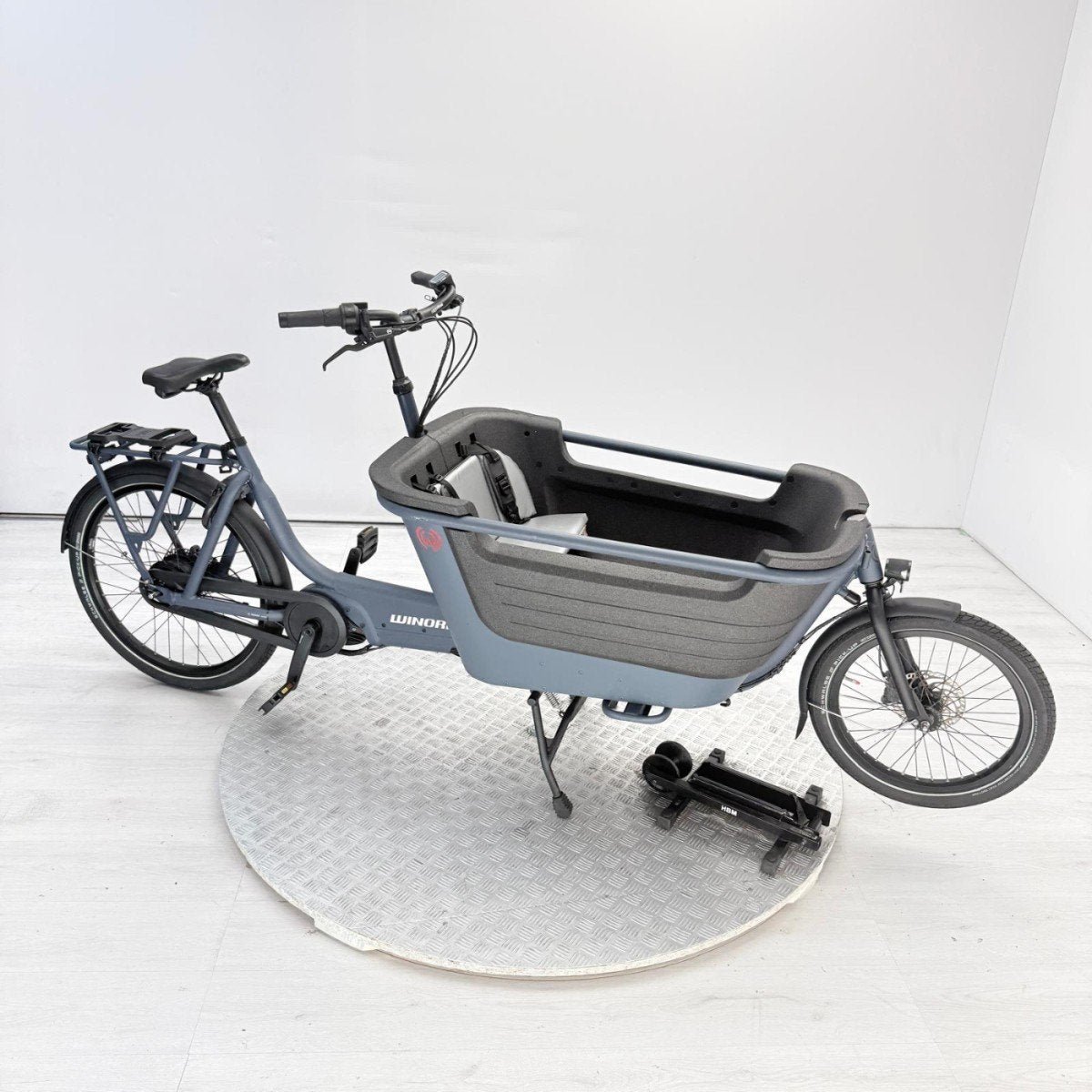 Winora F.U.B 2W | 659Km | 500wh | DEMO | Bakfiets blauw uni, Gebruikt, -, -, Elektrisch