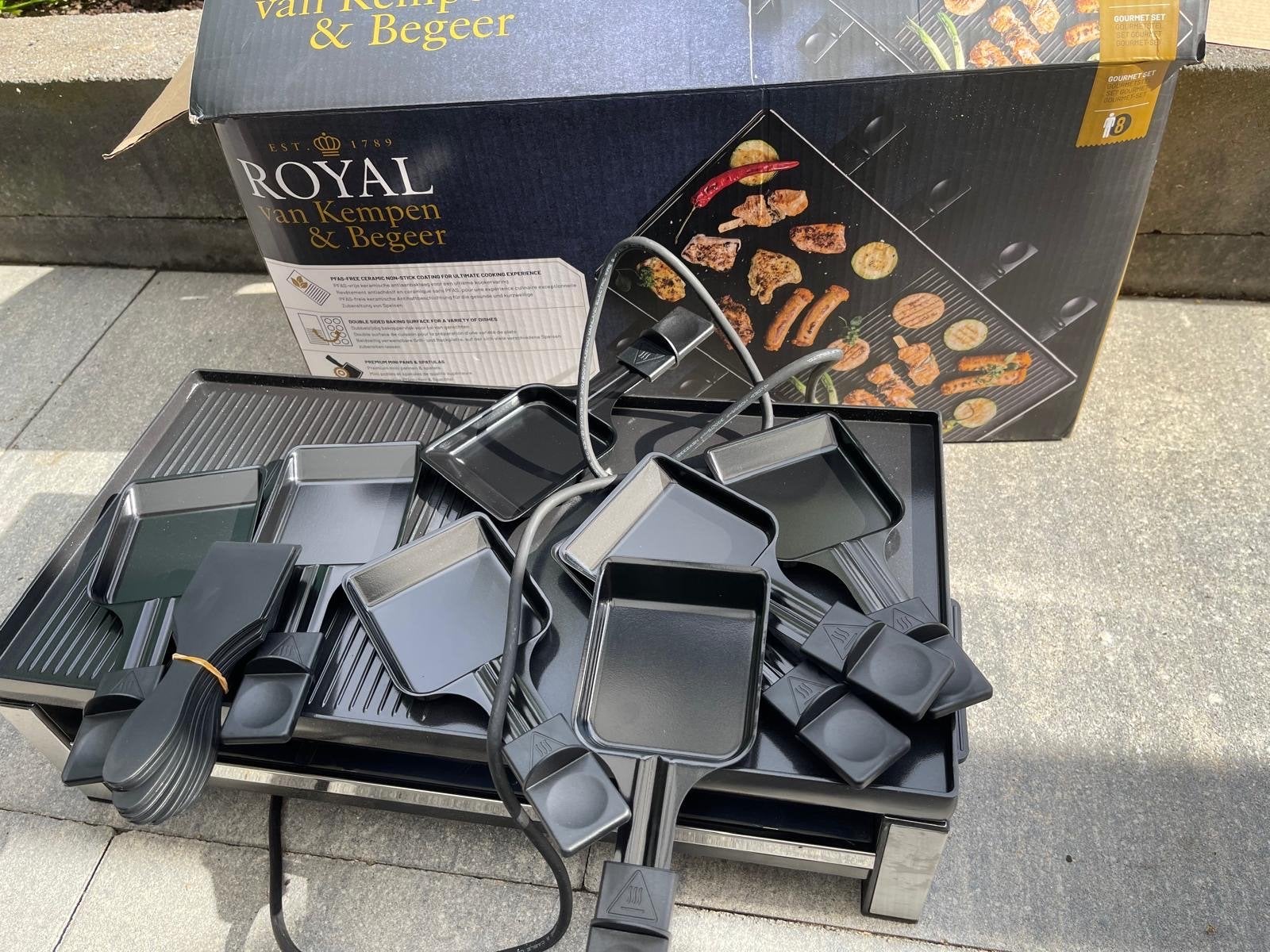 Royal van Kempen & Begeer Gourmetstel, 1 keer gebruikt!, Witgoed en Apparatuur, Verzenden, Zo goed als nieuw, 8 personen of meer