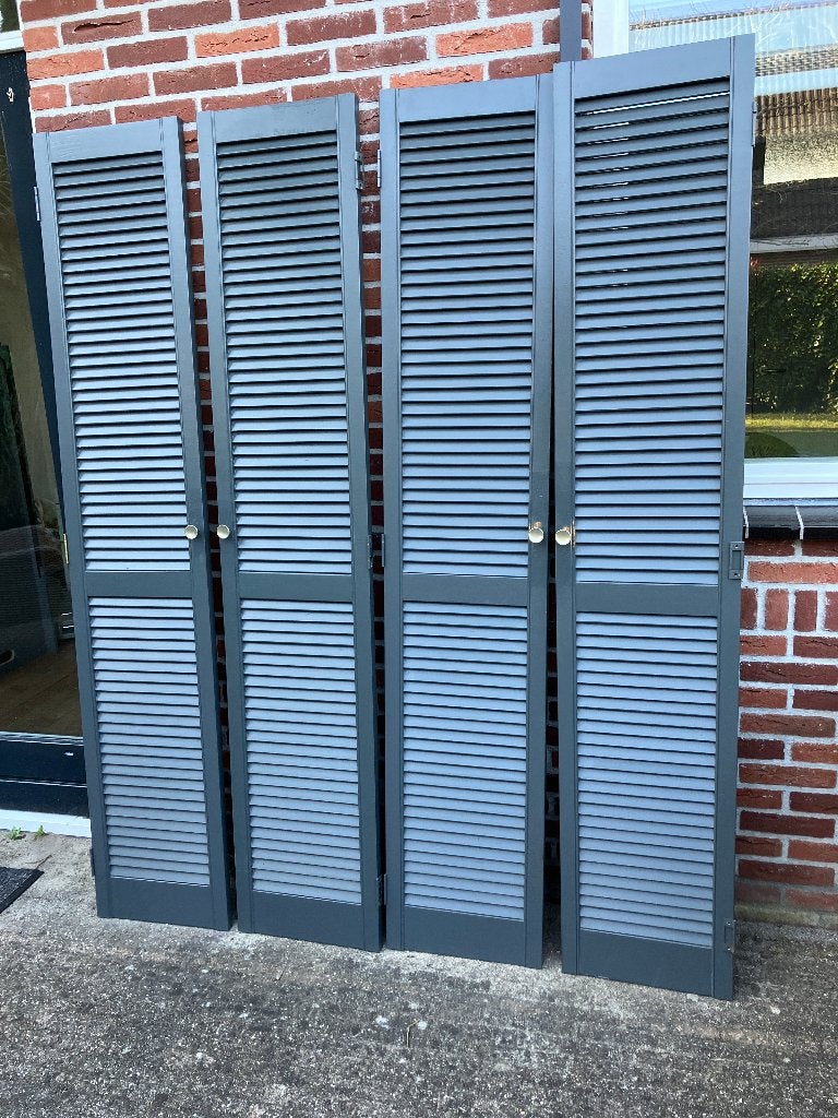 Louvre deurtjes 4x, Ophalen of Verzenden, Gebruikt