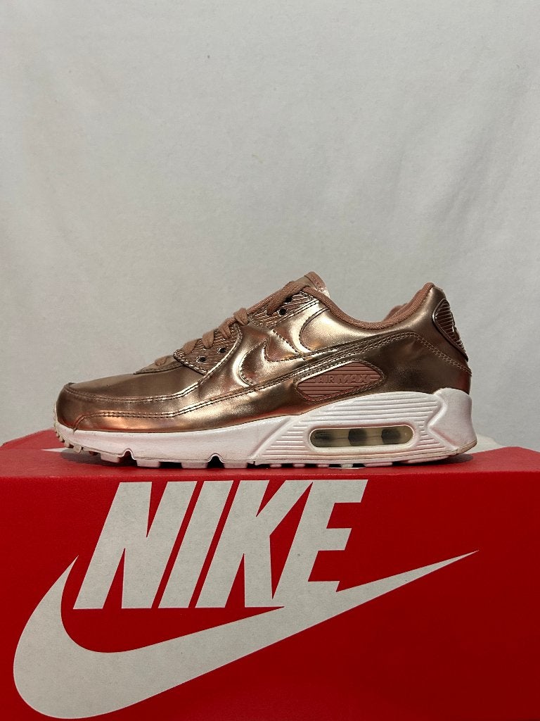 ALS NIEUW! Maat 42 - Nike Air Max 90 Metallic Rose Gold, Overige kleuren, Verzenden, Nike, Nike