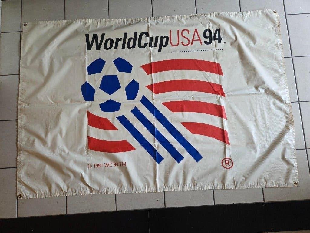 Stadion spandoek / banner WK voetbal 1994 USA, Ophalen of Verzenden, Zo goed als nieuw, Buitenlandse clubs, Overige typen
