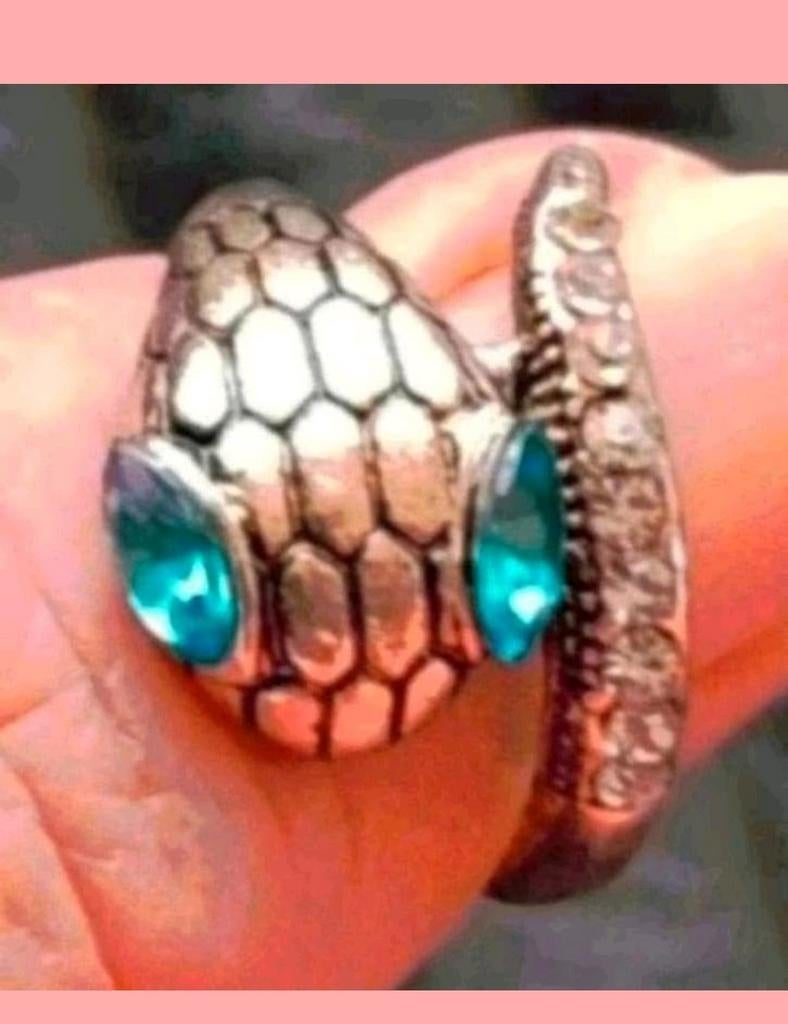 Ring slang maat 17, Sieraden, Tassen en Uiterlijk, Ringen, Verzenden, Nieuw, Zilver