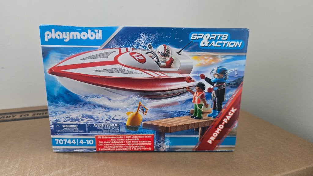 Playmobil 70744 Sports Action Speedboot  motor nieuw in doos, Complete set, Nieuw, Ophalen of Verzenden, Sports & action