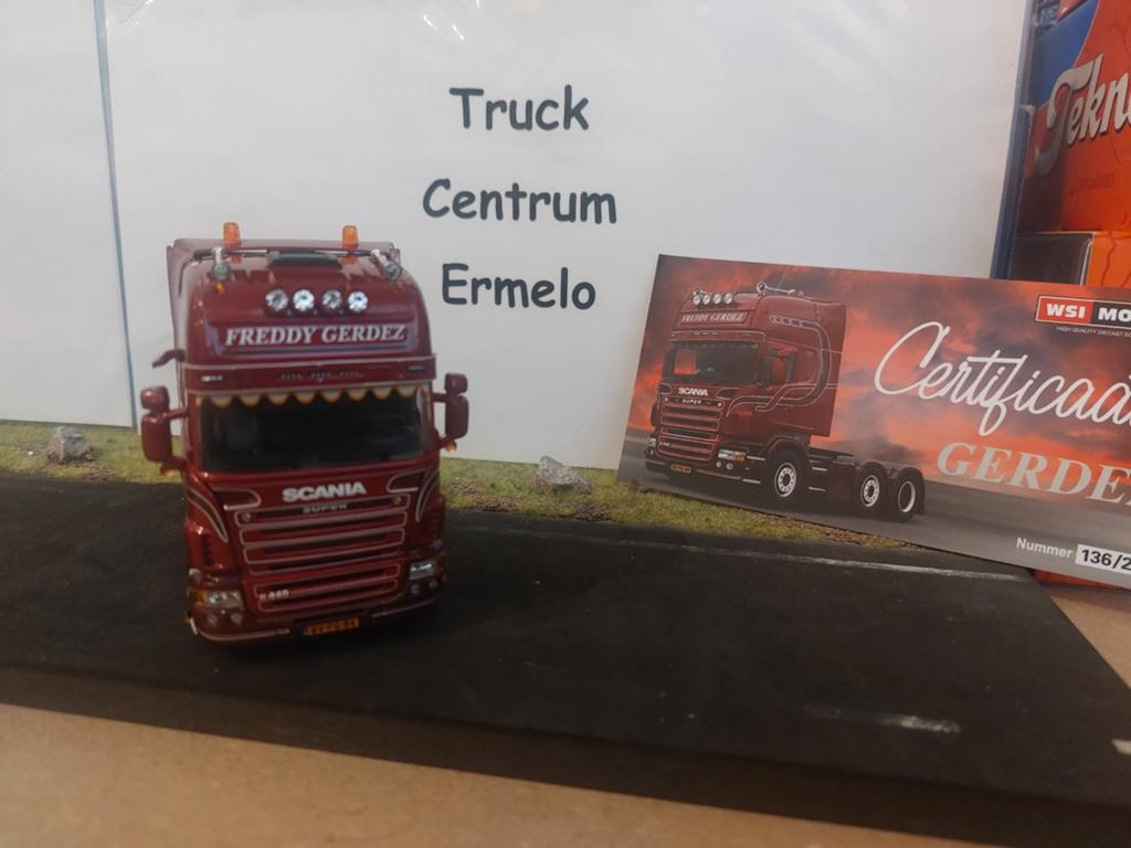 Freddy Gerdez transport; SCANIA R5 TOPLINE 6X2 TWIN STEER, Hobby en Vrije tijd, Modelauto's | 1:50, Ophalen of Verzenden, Nieuw