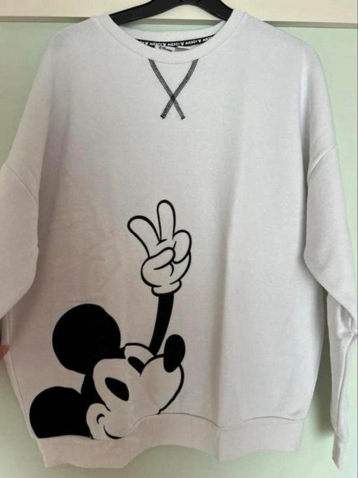 Witte Disney Mickey Mouse trui - Maat S, Ophalen of Verzenden, Zo goed als nieuw, Maat 36 (S), Wit