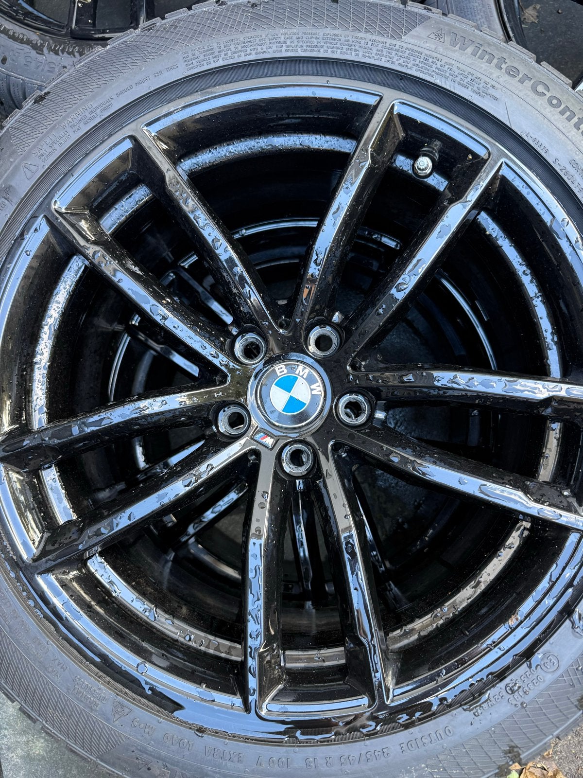 BMW 18 inch winterbanden met velgen - Continental WinterCont, Ophalen, 18 inch, Banden en Velgen, Winterbanden