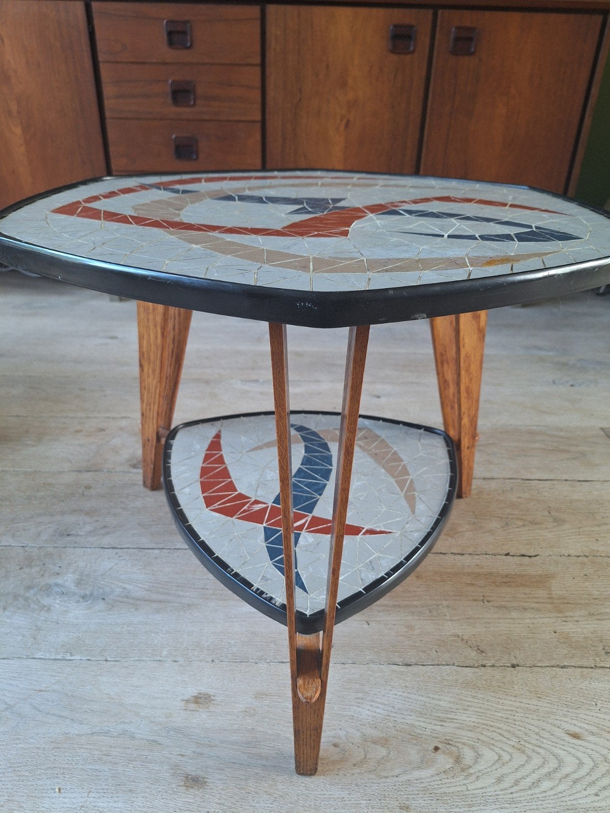 Vintage Mozaïek Salontafel | Niertafel Jaren 60 gemerkt NEVE, Ophalen