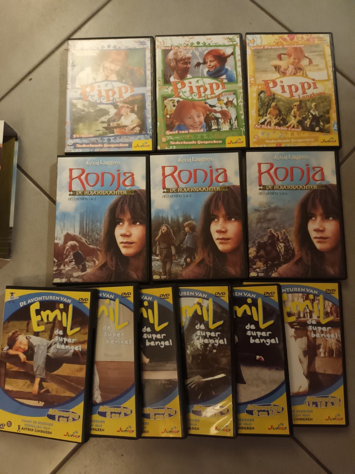Dvd pakket Astrid Lindgren, Cd's en Dvd's, Alle leeftijden, Ophalen of Verzenden, Zo goed als nieuw