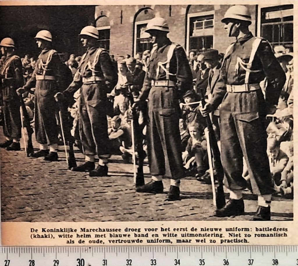 Marechaussee 1949; Nieuwe uniformen voor de marechaussee, Verzenden, 1940 tot 1960, Gebruikt, Overige onderwerpen