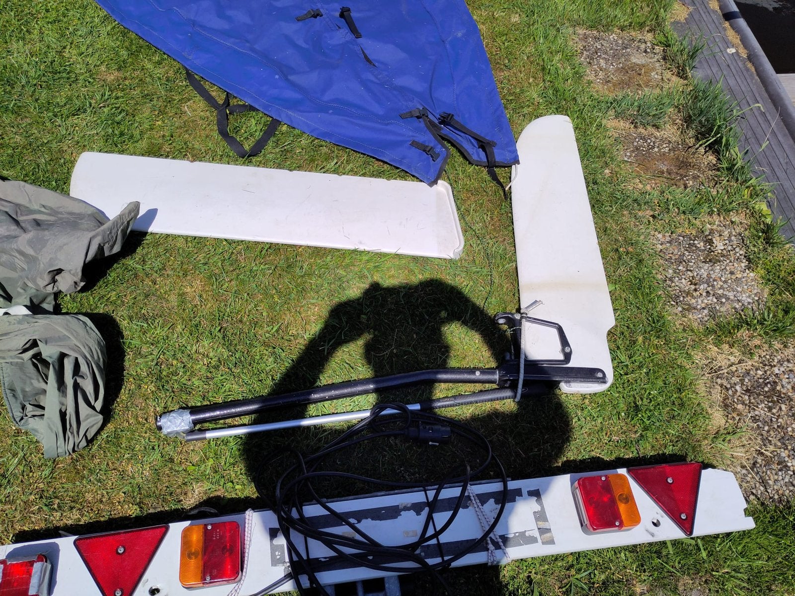 Zeilboot Topper Topaz, met strand-, en wegtrailer, Watersport en Boten, Ophalen, Fok, Zo goed als nieuw, Topaz