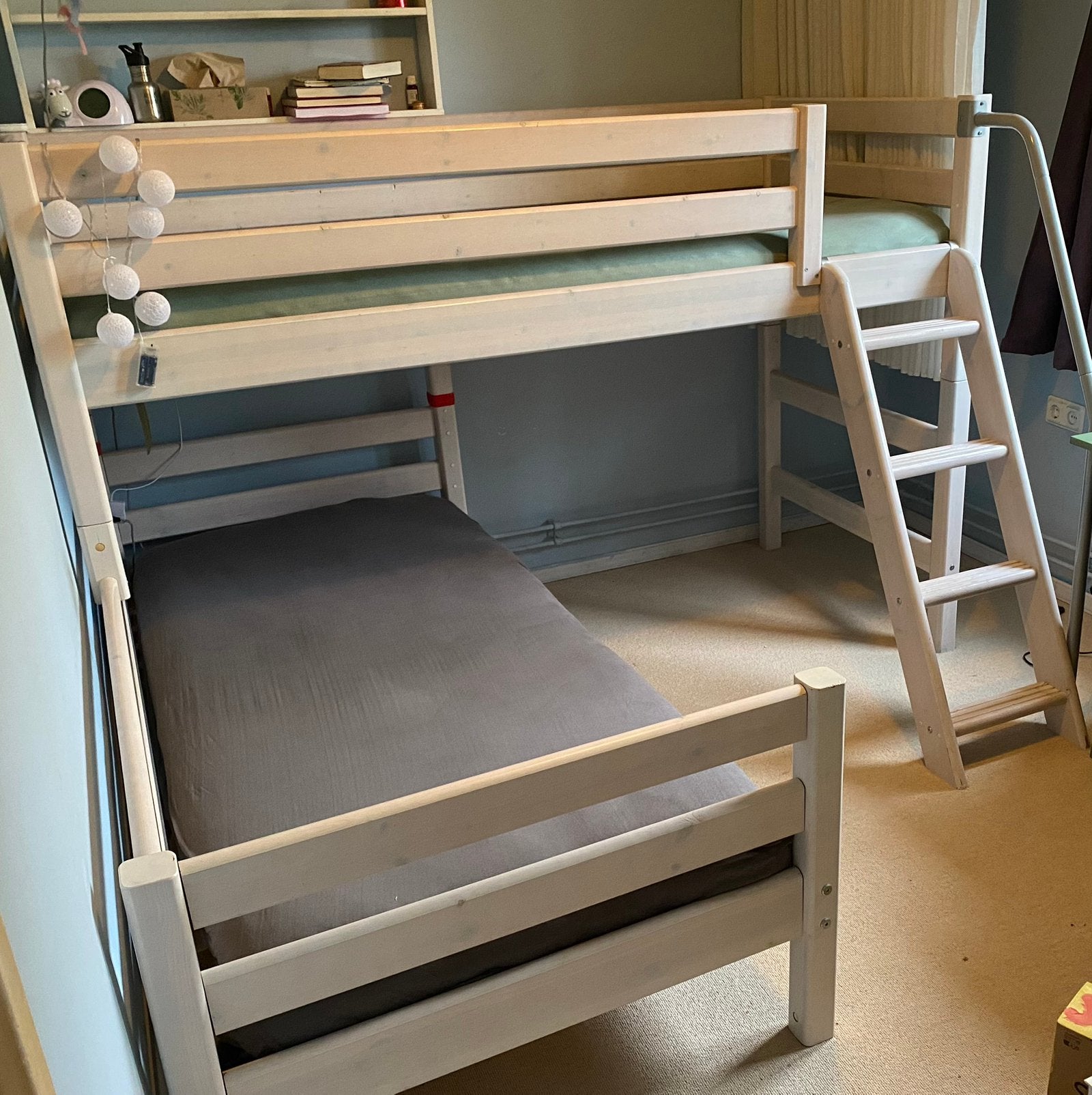 Stapelbed white wash van flexa, Ophalen, Gebruikt, Stapelbed