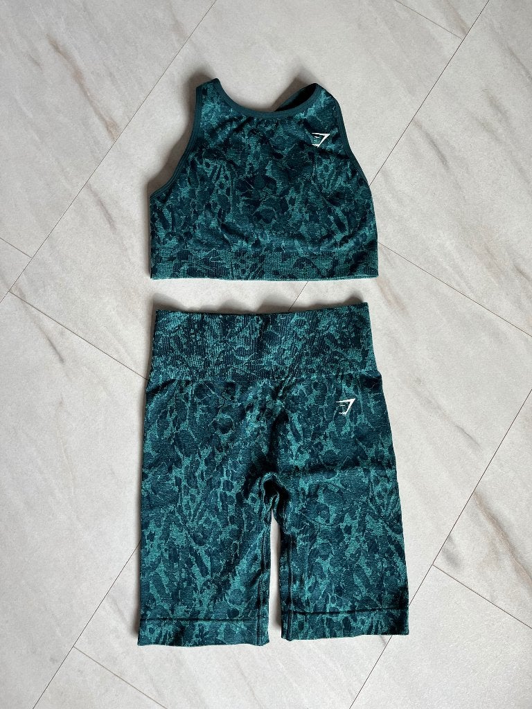 Gym Shark set maat s, Kleding | Dames, Blauw, Overige typen, Ophalen of Verzenden, Zo goed als nieuw