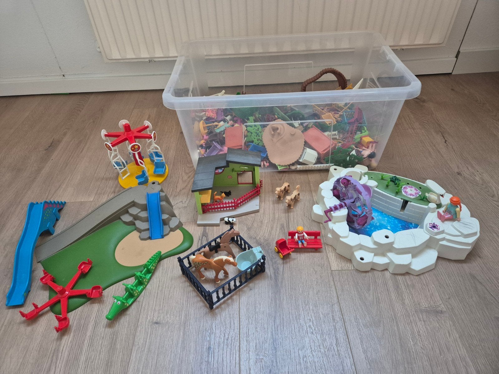 Grote verzameling Playmobil met diverse sets en figuren, Kinderen en Baby's, Ophalen, Gebruikt, Jongen of Meisje