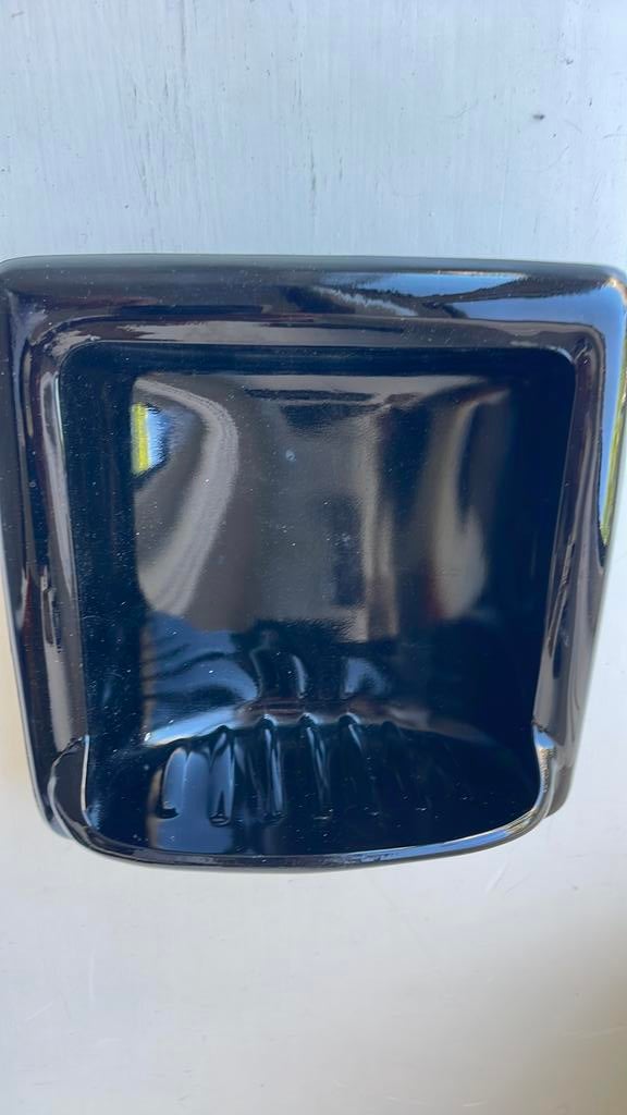 Zeepbakje inbouw zwart glas, Ophalen of Verzenden, Nieuw, Glas, Toilet