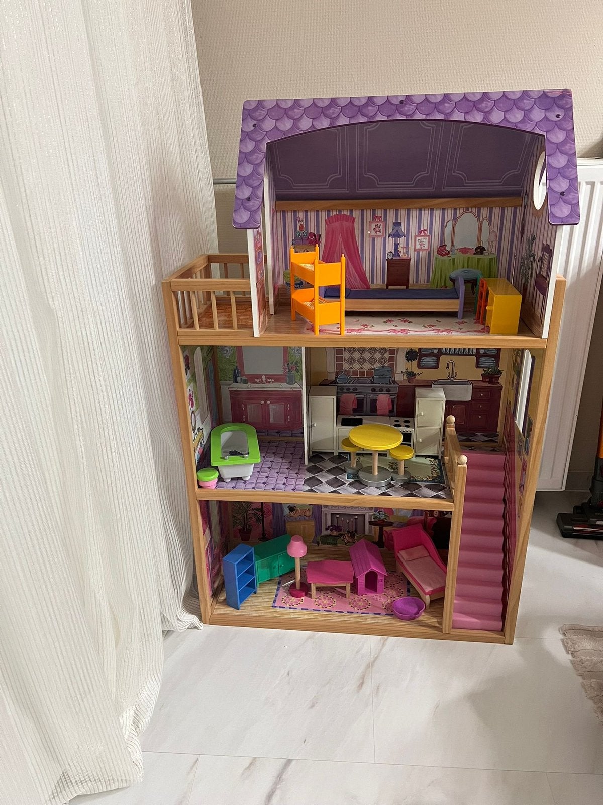 Leuke poppenhuis, Kinderen en Baby's, Speelgoed | Poppenhuizen, Ophalen, Gebruikt, Poppenhuis