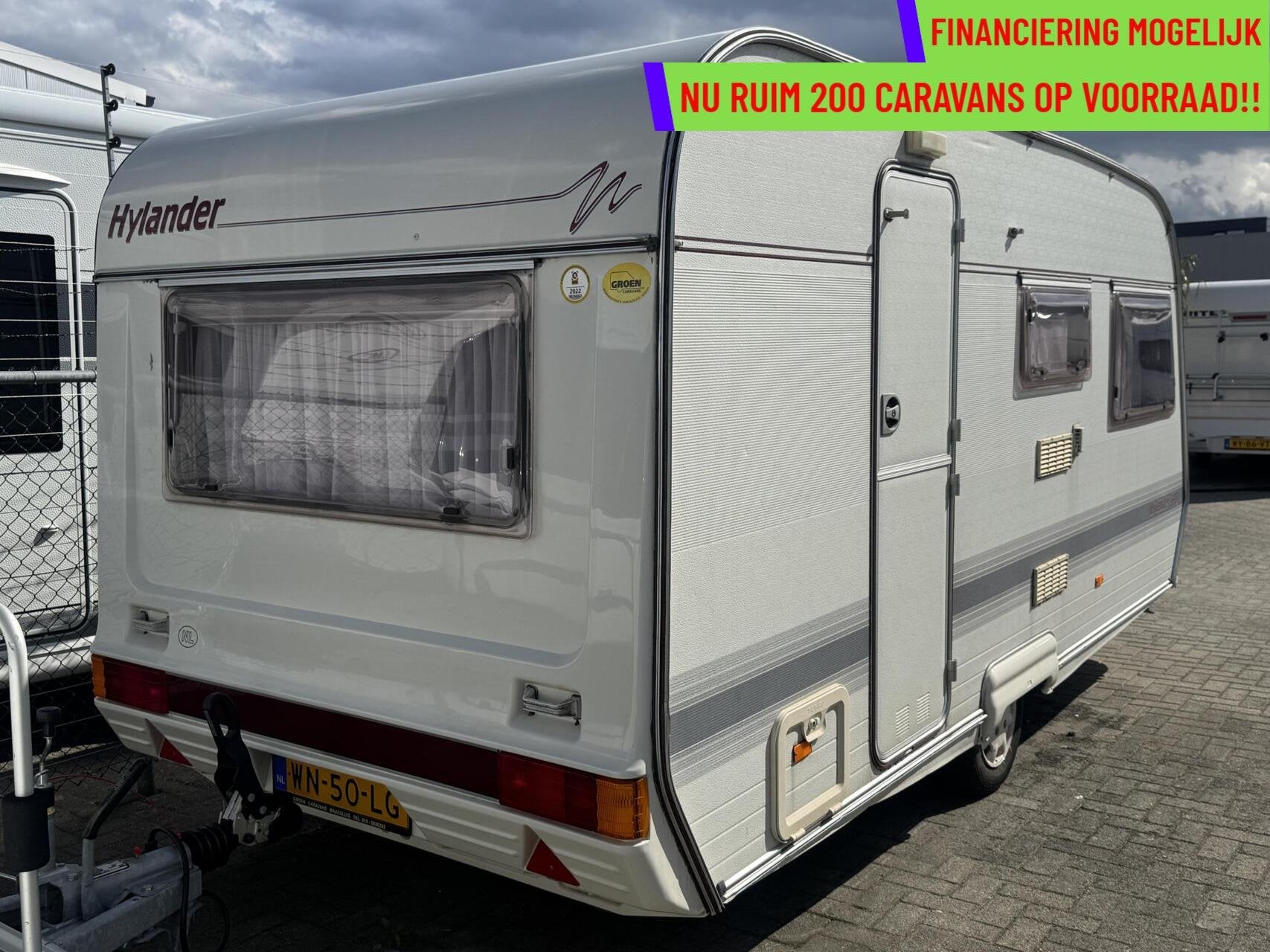 Hylander 390 VOORTENT  + 4 PERS + WC, Overige merken, Bedrijf, Tot en met 3, 750 - 1000 kg