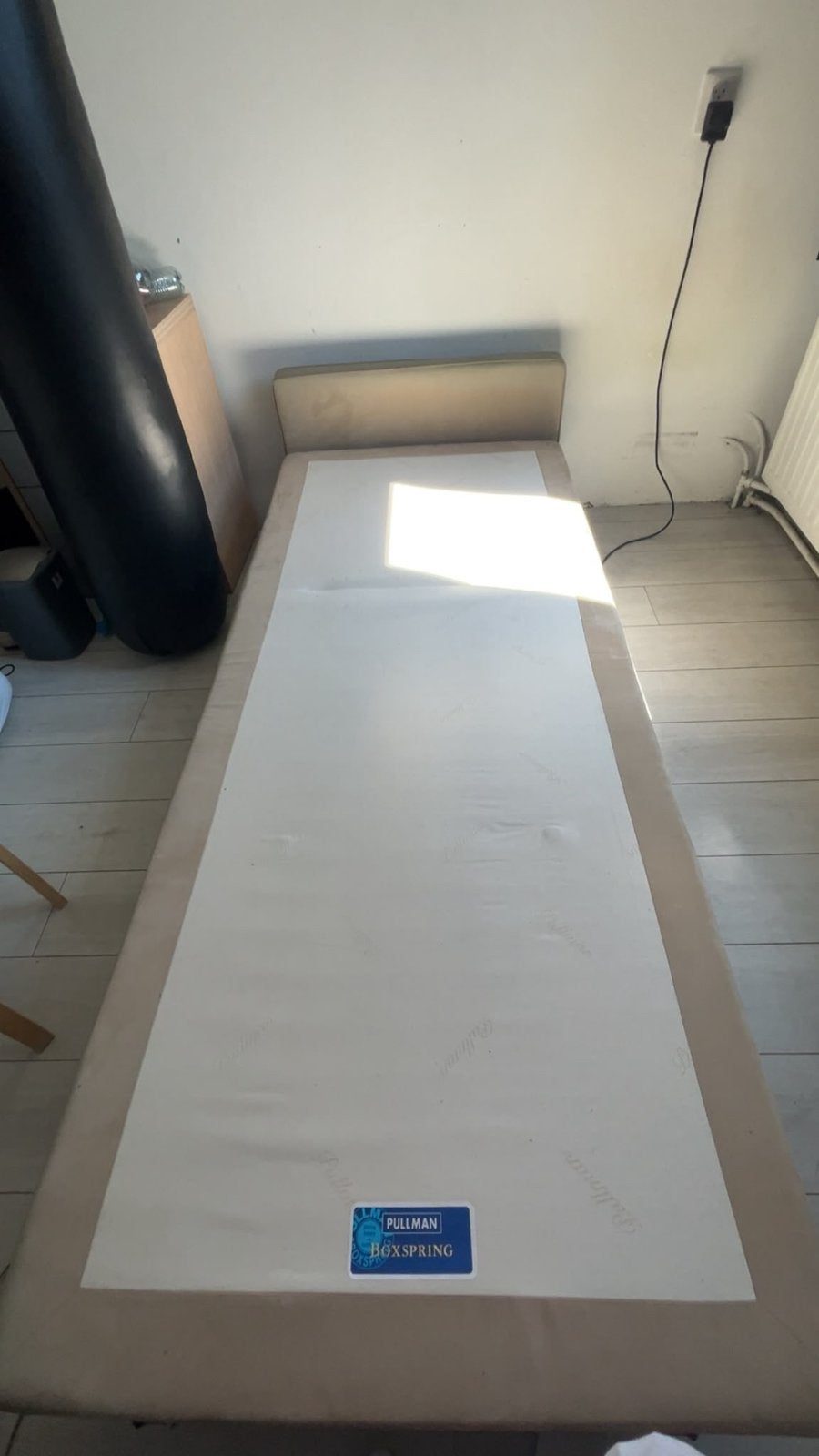 Pullman 1 persoons boxspring, Ophalen, Gebruikt, 90 cm, Eenpersoons