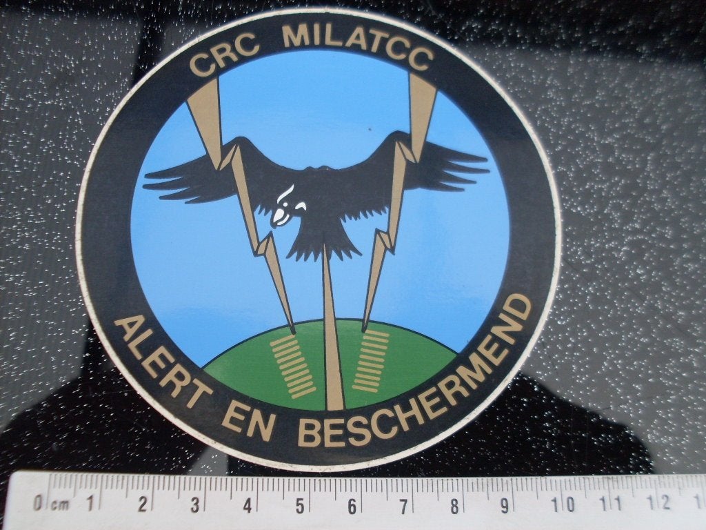 2x sticker crc milatcc alert en beschermend logo embleem, Verzenden, Zo goed als nieuw, Bedrijf of Vereniging