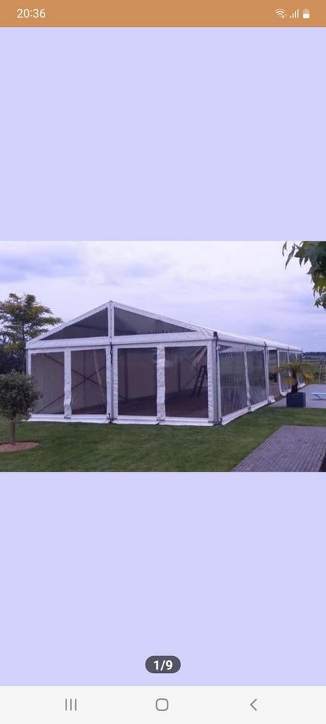 Feesttent ' partytent ' alutent Te Huur, Ophalen of Verzenden