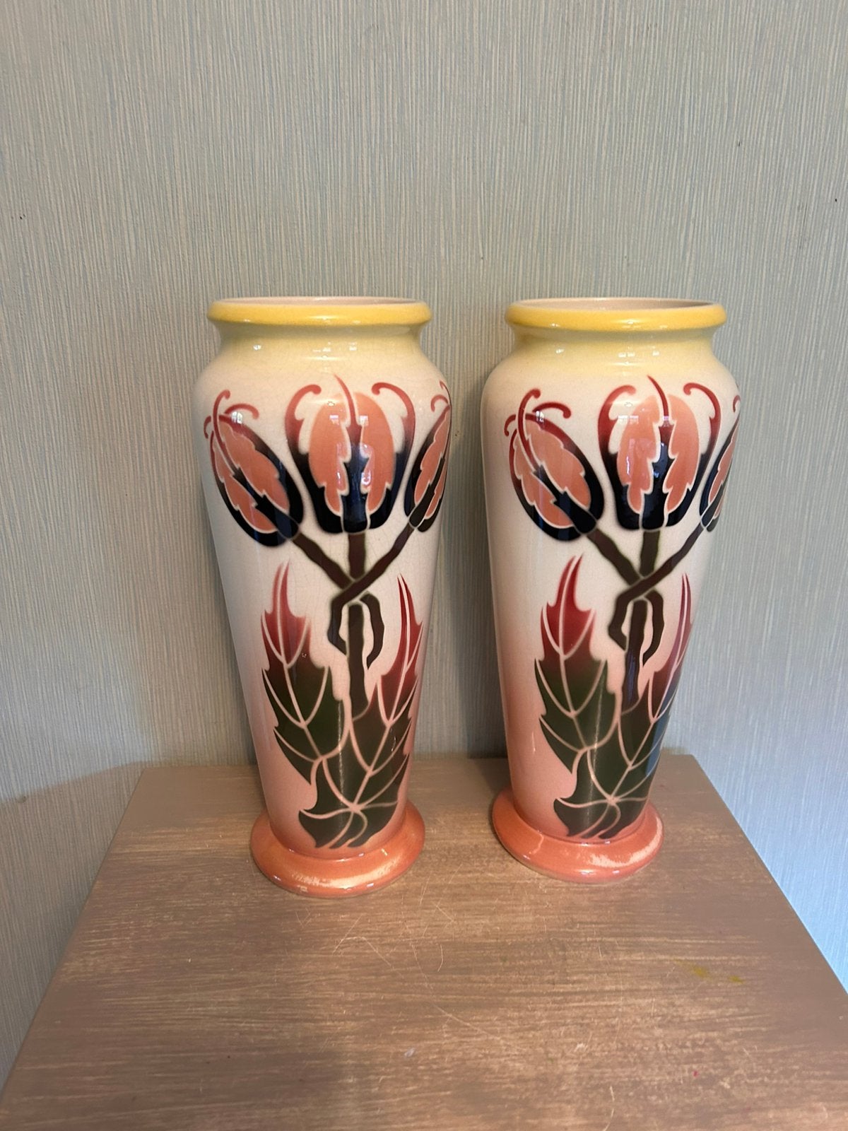 Mooi setje vintage vazen PZH Gouda, Antiek en Kunst, Ophalen of Verzenden
