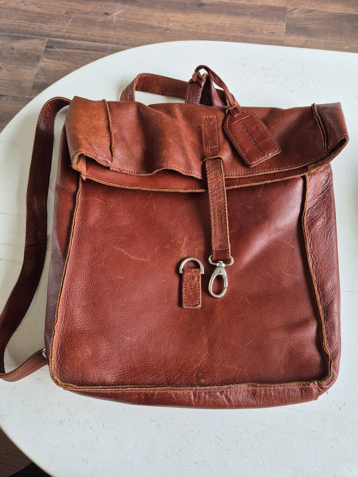 Leren rugzak van Cowboybag, Ophalen, Gebruikt, 25 tot 40 cm, Overige merken