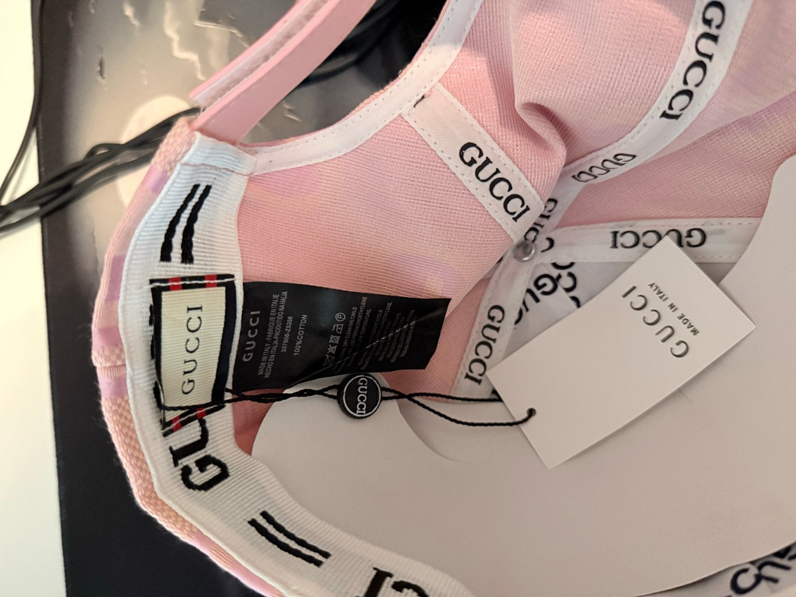 Roze Gucci pet - Nieuw met kaartje, Kleding | Dames, Hoeden en Petten, Ophalen of Verzenden, Nieuw, One size fits all, Pet