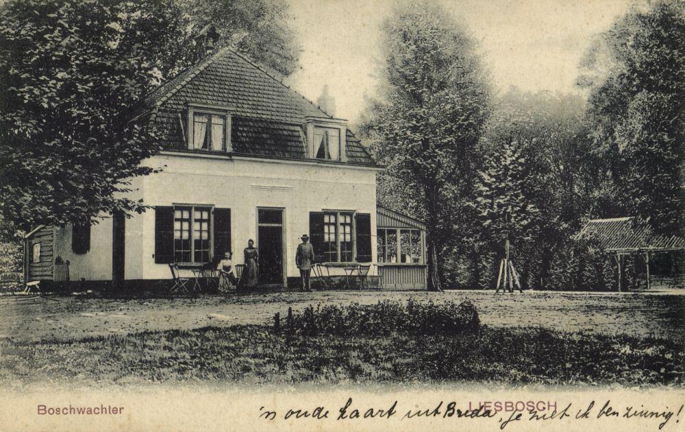 LIESBOSCH, Boschwachter, Boswachtershuisje (1915) Breda, Ophalen of Verzenden, Voor 1920, Gelopen, Noord-Brabant