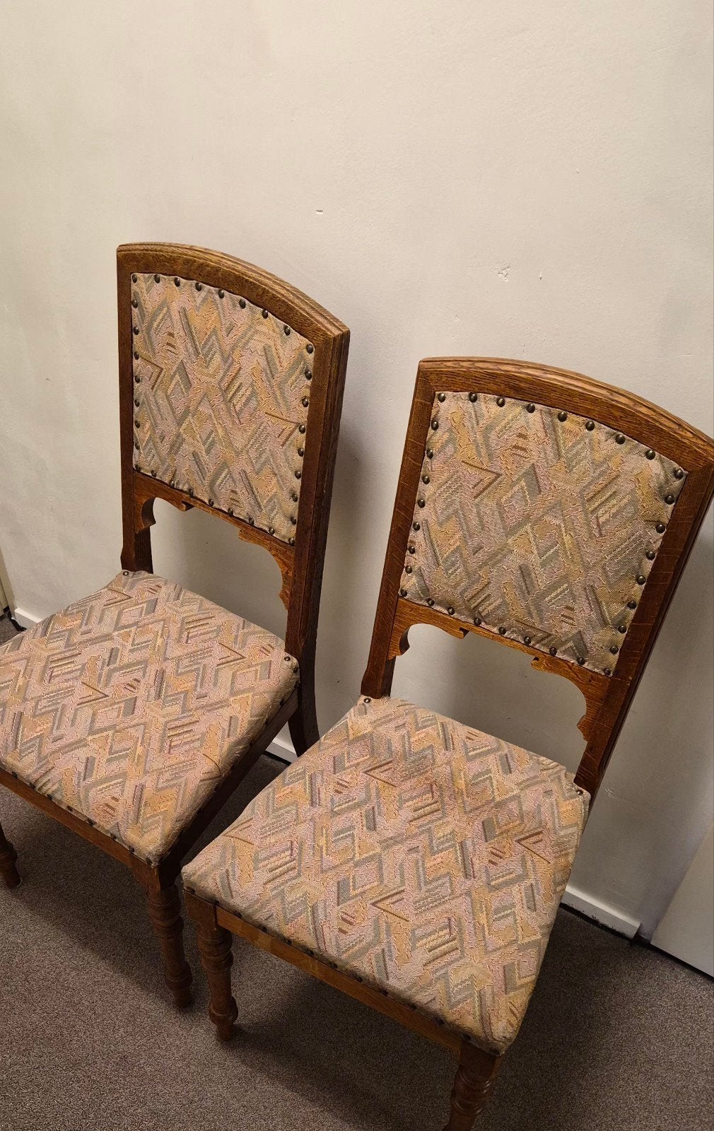 Set van twee antieke stoelen van Meubelfabriek "Nederland", Antiek en Kunst, Ophalen