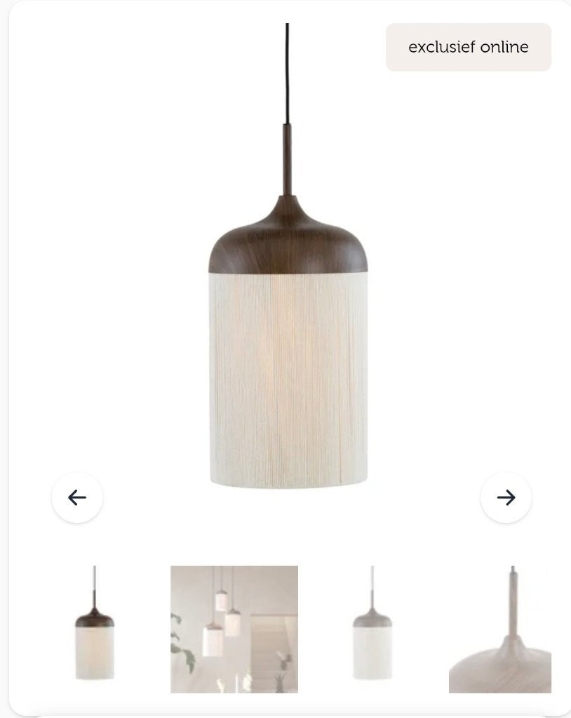 Light & Living Hanglamp Dania Bruin - E27 - Ø 28 cm, Ophalen, Nieuw