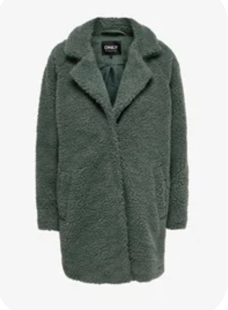Only teddy jas, Kleding | Dames, Ophalen, Zo goed als nieuw, Groen
