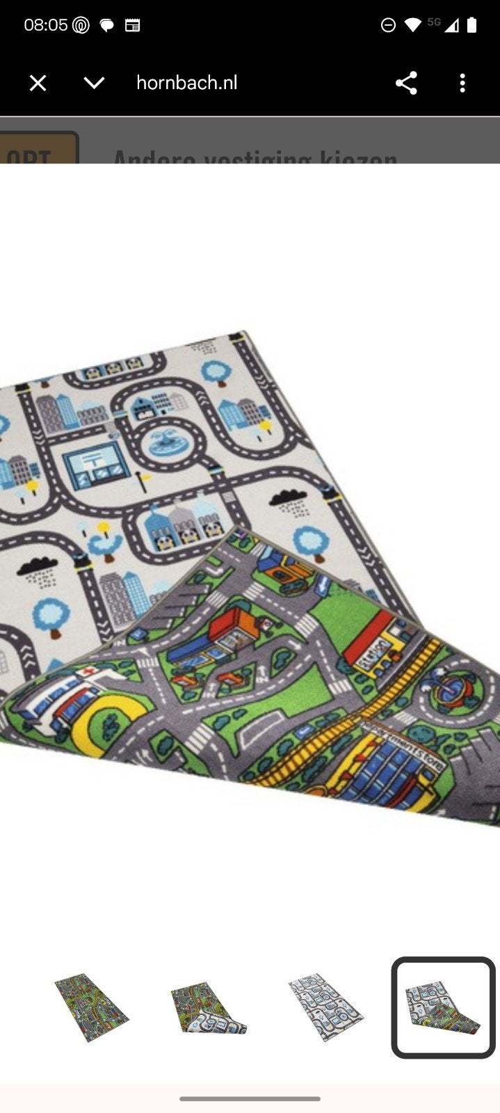Speelkleed dubbelzijdig wegen 100x200 cm, Kinderen en Baby's, Speelgoed | Speelkleden, Ophalen of Verzenden
