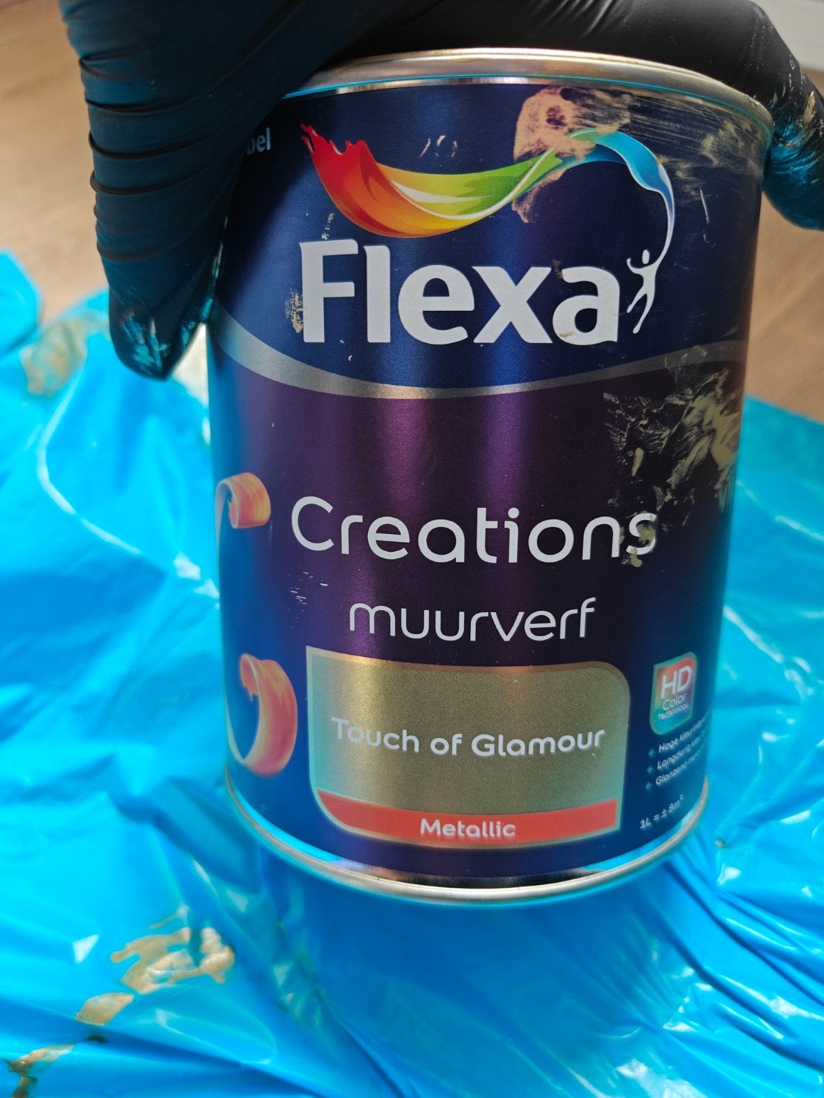 Flexa Creations muurverf Touch of Glamour Metallic, Minder dan 5 liter, Ophalen of Verzenden