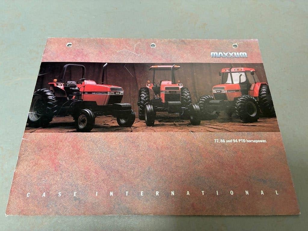 Case International Maxxum trekker tractor folder brochure, Ophalen of Verzenden, Gelezen