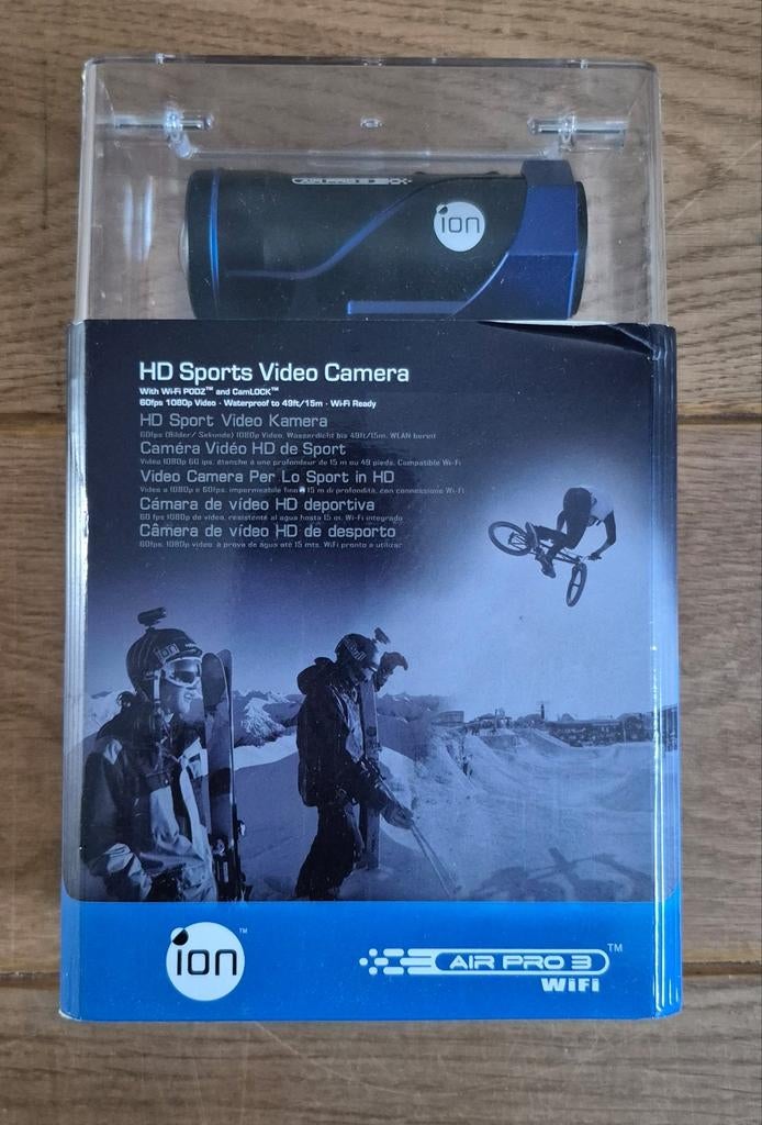 iON Air Pro 3 12MP Full HD CMOS Wi-Fi 142g actiesportcamera, Audio, Tv en Foto, Actiecamera's, Ophalen of Verzenden, Zo goed als nieuw