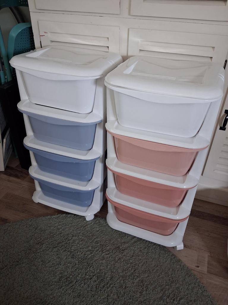 2 ladenkasten op wielen, Ophalen, 3 of 4 laden, Minder dan 100 cm, 25 tot 50 cm