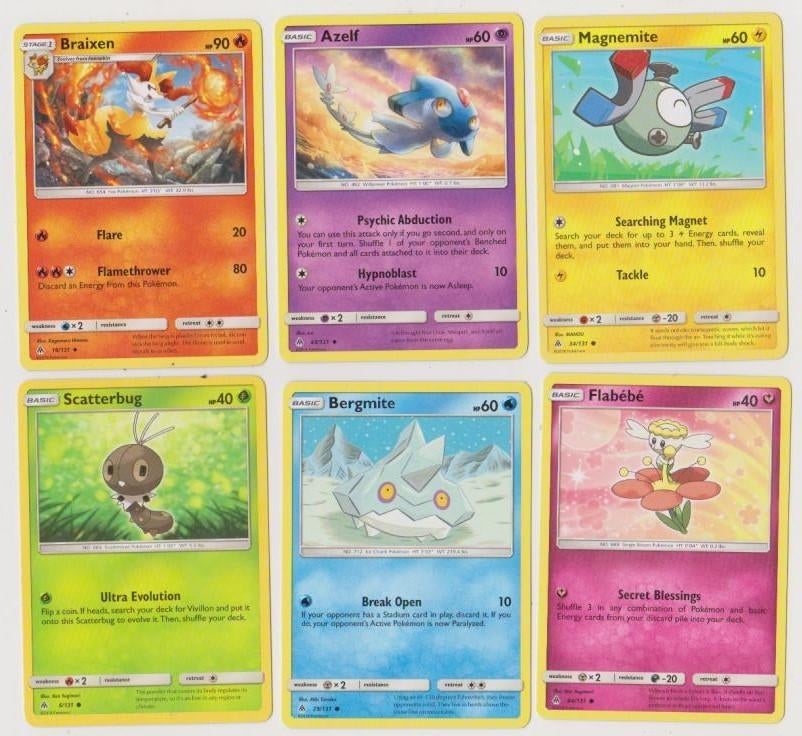 (B78) POKeMON kaarten serie Forbidden Light, Verzenden, Zo goed als nieuw, Meerdere kaarten